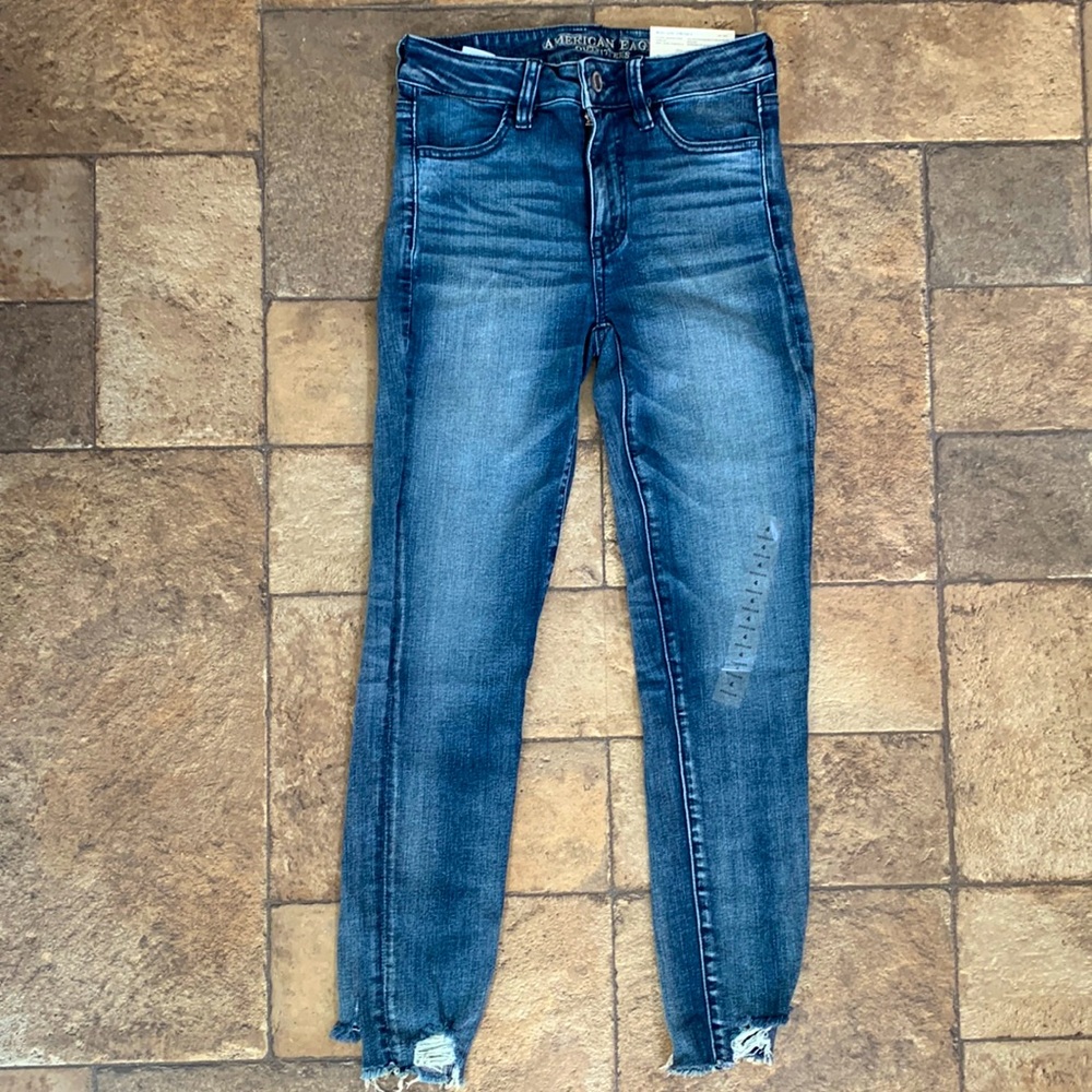 American Eagle next level stretch hi-rise jegging crop